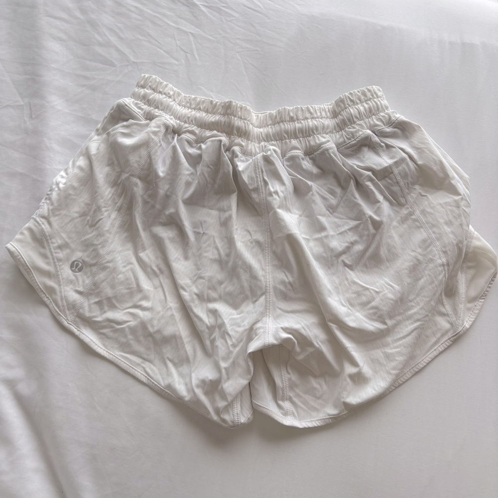 White Lululemon Running Shorts